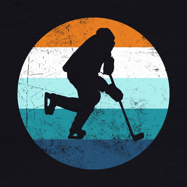 Vintage Ice Hockey Player by jpmariano